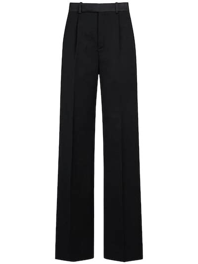 Pantaloni sartoriali in lana (Marrone/nero) 